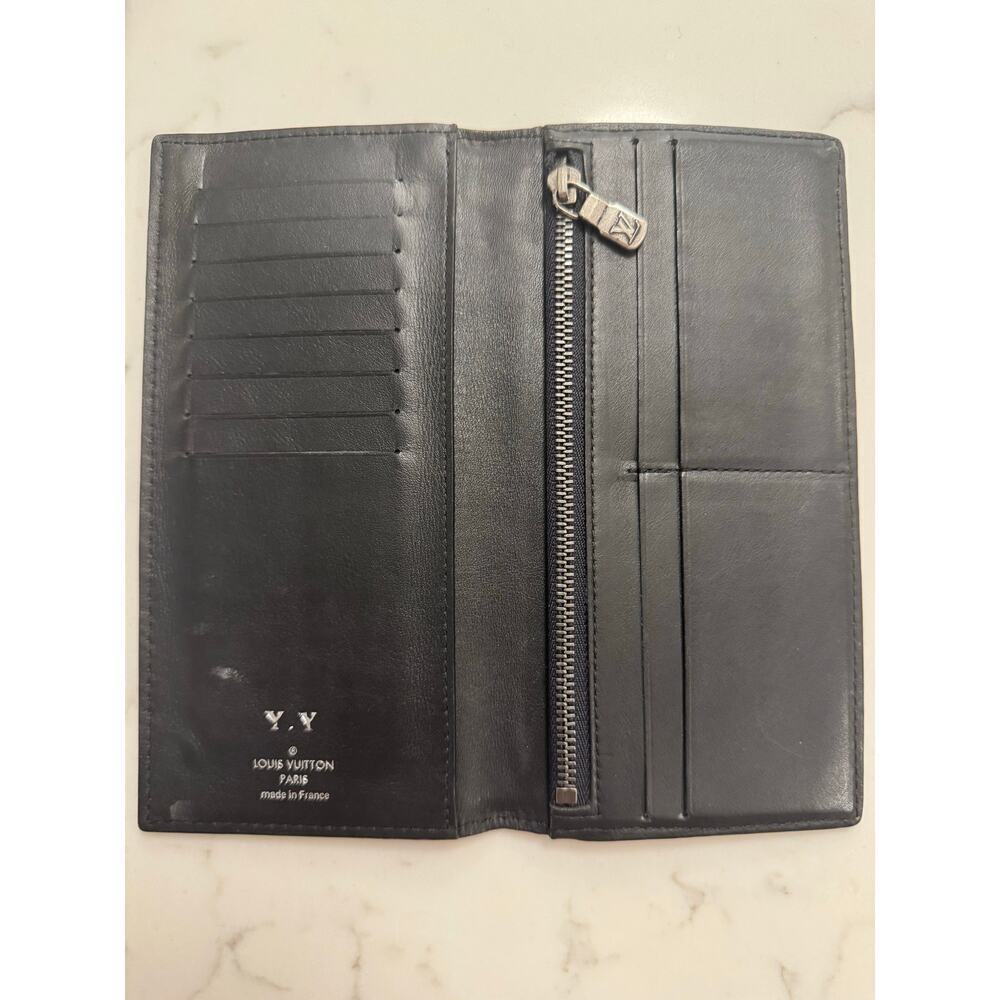 Louis Vuitton Black Long Epi Leather Brazza Wallet Authentic Designer Luxury - Picture 3 of 11